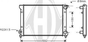 Diederichs DCM3006 - Radiator, mühərrikin soyudulması furqanavto.az