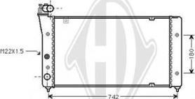 Diederichs DCM3008 - Radiator, mühərrikin soyudulması furqanavto.az