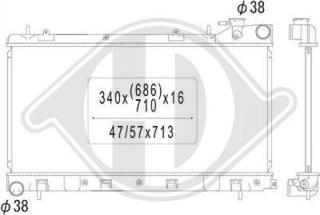 Diederichs DCM3027 - Radiator, mühərrikin soyudulması furqanavto.az