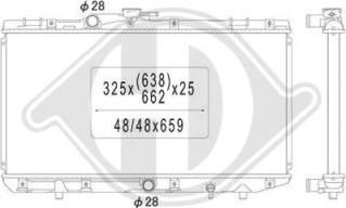 Diederichs DCM3159 - Radiator, mühərrikin soyudulması furqanavto.az