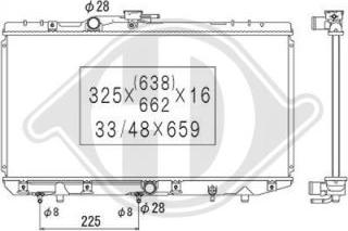 Diederichs DCM3160 - Radiator, mühərrikin soyudulması furqanavto.az