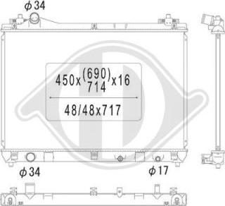 Diederichs DCM3110 - Radiator, mühərrikin soyudulması furqanavto.az