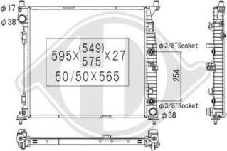 Diederichs DCM3849 - Radiator, mühərrikin soyudulması www.furqanavto.az