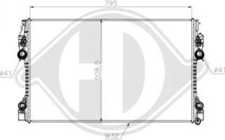 Diederichs DCM3853 - Radiator, mühərrikin soyudulması furqanavto.az