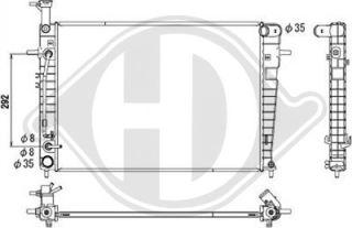 Diederichs DCM3819 - Radiator, mühərrikin soyudulması furqanavto.az