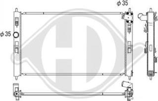 Diederichs DCM3886 - Radiator, mühərrikin soyudulması furqanavto.az