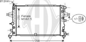 Diederichs DCM3877 - Radiator, mühərrikin soyudulması furqanavto.az