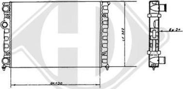 Diederichs DCM3370 - Radiator, mühərrikin soyudulması furqanavto.az