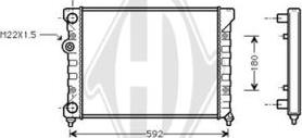 Diederichs DCM3371 - Radiator, mühərrikin soyudulması furqanavto.az