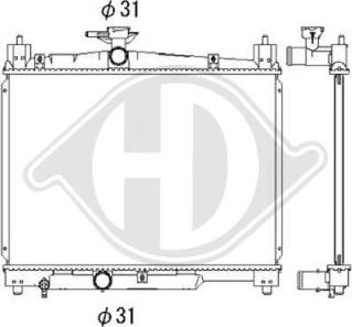 Diederichs DCM3210 - Radiator, mühərrikin soyudulması furqanavto.az