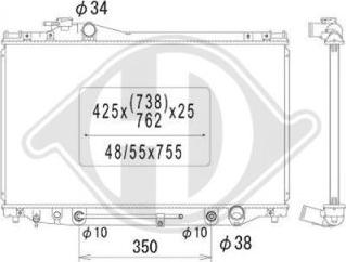 Diederichs DCM3218 - Radiator, mühərrikin soyudulması furqanavto.az