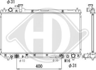 Diederichs DCM3228 - Radiator, mühərrikin soyudulması furqanavto.az