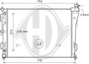 Diederichs DCM3743 - Radiator, mühərrikin soyudulması furqanavto.az