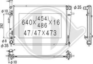 Diederichs DCM3709 - Radiator, mühərrikin soyudulması furqanavto.az