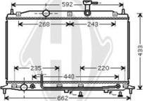 Diederichs DCM3713 - Radiator, mühərrikin soyudulması furqanavto.az