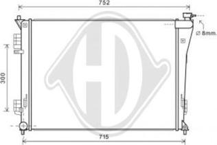 Diederichs DCM3727 - Radiator, mühərrikin soyudulması furqanavto.az