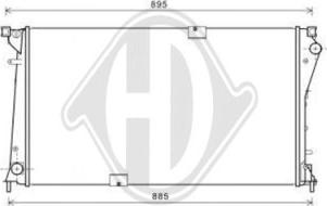 Diederichs DCM2964 - Radiator, mühərrikin soyudulması furqanavto.az