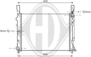 Diederichs DCM2960 - Radiator, mühərrikin soyudulması furqanavto.az