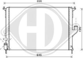 Diederichs DCM2962 - Radiator, mühərrikin soyudulması furqanavto.az