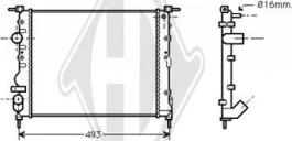 Diederichs DCM2909 - Radiator, mühərrikin soyudulması furqanavto.az