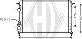 Diederichs DCM2904 - Radiator, mühərrikin soyudulması furqanavto.az