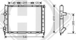 Diederichs DCM2905 - Radiator, mühərrikin soyudulması furqanavto.az