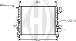 Diederichs DCM2900 - Radiator, mühərrikin soyudulması furqanavto.az