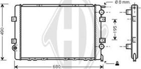 Diederichs DCM2902 - Radiator, mühərrikin soyudulması furqanavto.az