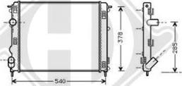 Diederichs DCM2907 - Radiator, mühərrikin soyudulması furqanavto.az