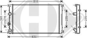 Diederichs DCM2912 - Radiator, mühərrikin soyudulması furqanavto.az