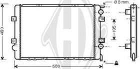 Diederichs DCM2917 - Radiator, mühərrikin soyudulması furqanavto.az