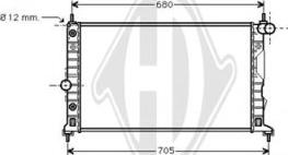 Diederichs DCM2987 - Radiator, mühərrikin soyudulması furqanavto.az