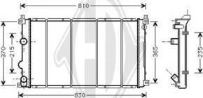 Diederichs DCM2935 - Radiator, mühərrikin soyudulması furqanavto.az