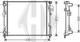 Diederichs DCM2933 - Radiator, mühərrikin soyudulması furqanavto.az