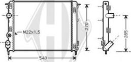 Diederichs DCM2920 - Radiator, mühərrikin soyudulması furqanavto.az