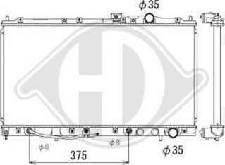 Diederichs DCM2492 - Radiator, mühərrikin soyudulması furqanavto.az