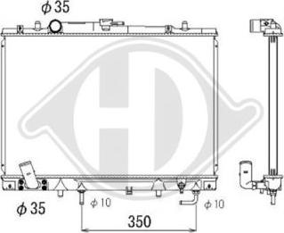 Diederichs DCM2497 - Radiator, mühərrikin soyudulması furqanavto.az