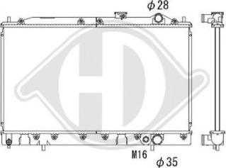 Diederichs DCM2446 - Radiator, mühərrikin soyudulması furqanavto.az