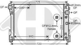 Diederichs DCM2436 - Radiator, mühərrikin soyudulması furqanavto.az