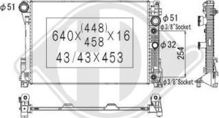 Diederichs DCM2430 - Radiator, mühərrikin soyudulması furqanavto.az