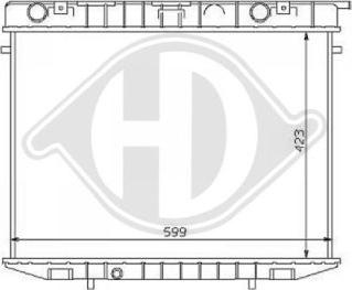 Diederichs DCM2592 - Radiator, mühərrikin soyudulması furqanavto.az