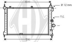 Diederichs DCM2584 - Radiator, mühərrikin soyudulması furqanavto.az