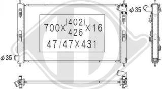 Diederichs DCM2532 - Radiator, mühərrikin soyudulması furqanavto.az