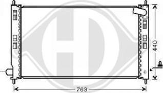 Diederichs DCM2527 - Radiator, mühərrikin soyudulması furqanavto.az