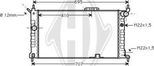 Diederichs DCM2575 - Radiator, mühərrikin soyudulması furqanavto.az