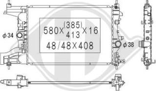 Diederichs DCM2694 - Radiator, mühərrikin soyudulması furqanavto.az