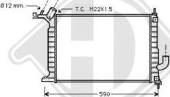 Diederichs DCM2645 - Radiator, mühərrikin soyudulması furqanavto.az