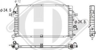 Diederichs DCM2666 - Radiator, mühərrikin soyudulması furqanavto.az