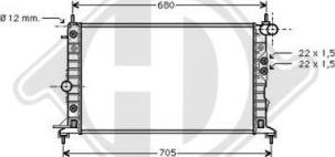 Diederichs DCM2613 - Radiator, mühərrikin soyudulması furqanavto.az