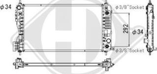 Diederichs DCM2612 - Radiator, mühərrikin soyudulması furqanavto.az